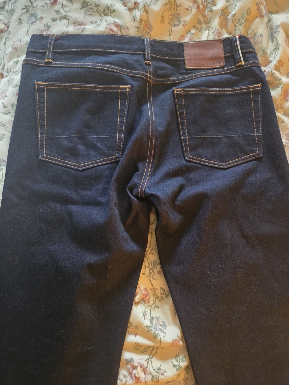 Gustin Men's Dark Indigo Straight Jeans